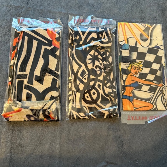 Set of 3 New Tattoo sleeves, 3 different designs - Picture 2 of 2